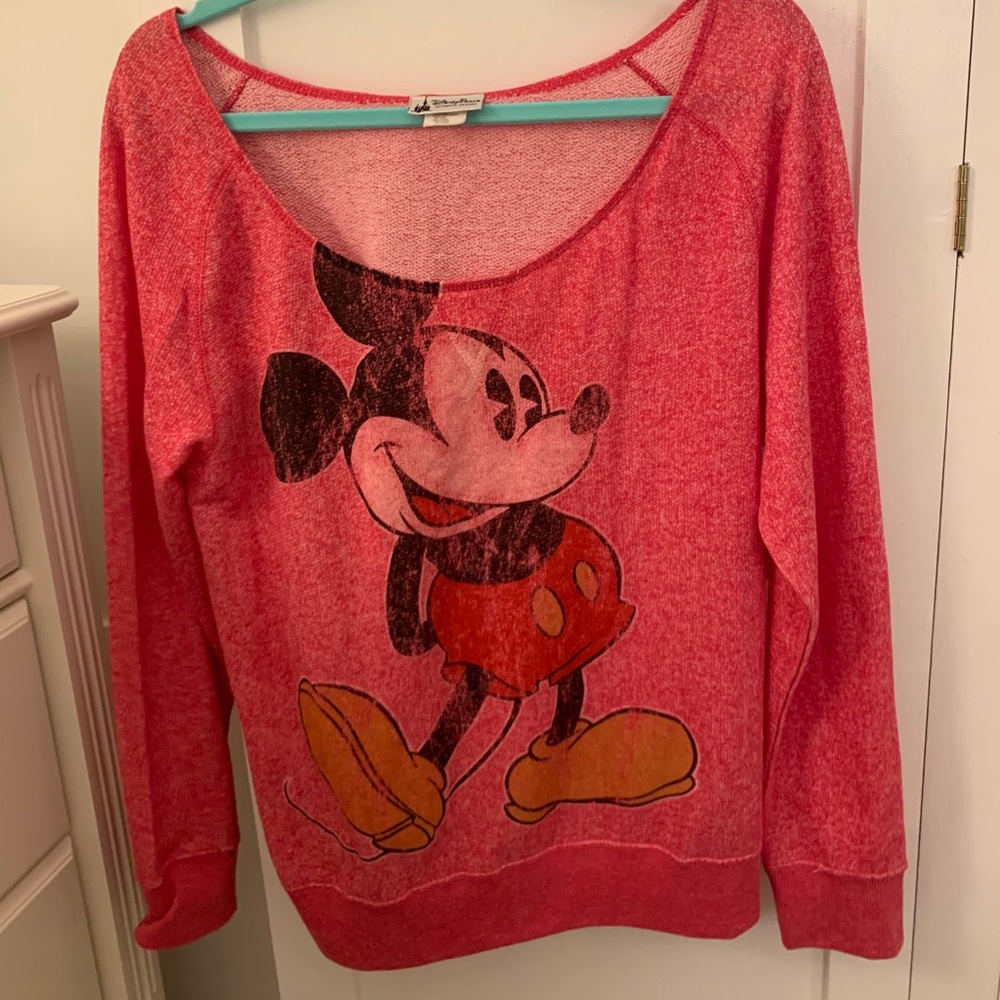 NWT Disneyworld Terry Cloth Scoop Neck Crew